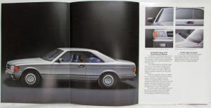 1983 Mercedes-Benz 380SEC and 500SEC Sales Brochure