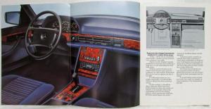 1983 Mercedes-Benz 380SEC and 500SEC Sales Brochure