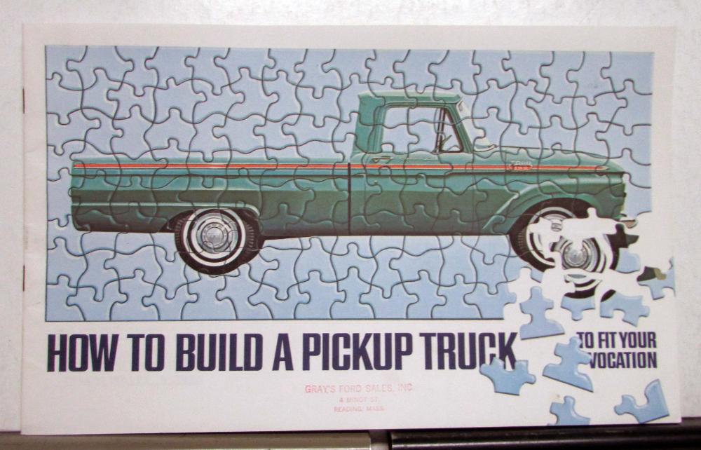 1964 Ford Trucks F Series Econoline Ranchero How To Build A Pickup Brochrue