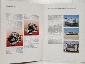 1980 Mercedes-Benz 200D 240D 300D Sales Brochure - Dutch Text