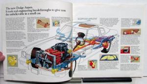 1976 Dodge Aspen Coupes Sedans Wagons Features Sales Brochure