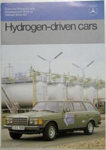 1982 Mercedes-Benz Hydrogen Driven Cars Promotional Brochure