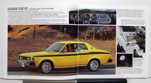 1976 Dodge Colt GT Hardtop Wagon Carousel Freeway Package Sales Brochure