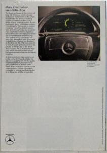 1982 Mercedes-Benz Research Car Promotional Brochure