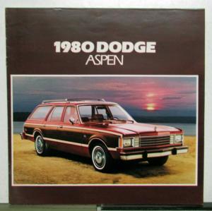 1980 Dodge Aspen Wagons Sedan Special Edition Features Sales Brochure