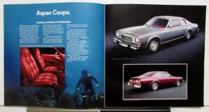 1980 Dodge Aspen Wagons Sedan Special Edition Features Sales Brochure
