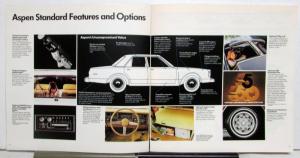 1980 Dodge Aspen Wagons Sedan Special Edition Features Sales Brochure