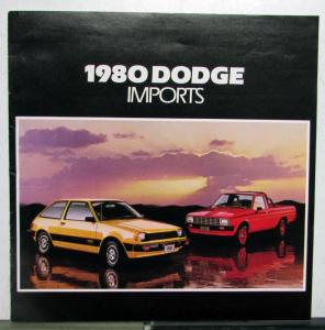 1980 Dodge Imports Challenger D50 Sport Colt Hatchback Sales Brochure