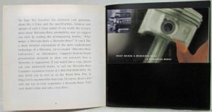 1997 Mercedes-Benz C-Class Prestige Sales Brochure with M-B Insert
