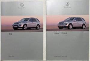 2005 Mercedes-Benz New M-Class Media Information Press Kit