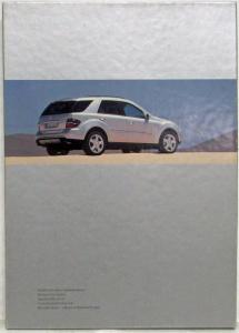 2005 Mercedes-Benz New M-Class Media Information Press Kit