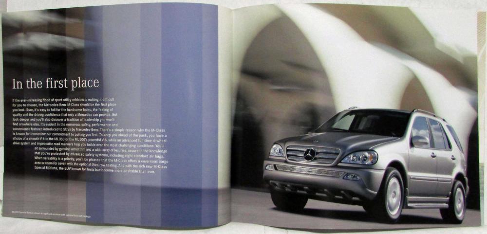 thumbnail image 2 of 2011 Mercedes-Benz M-Class ML350 ML550 Sales Brochure Catalog - Bluetec Deluxe 22pg 2 of 6