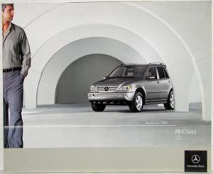 2005 Mercedes-Benz M-Class Sales Brochure ML350 ML500