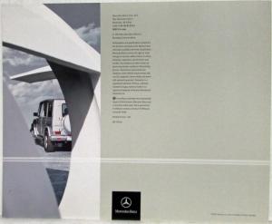 2005 Mercedes-Benz G-Class Sales Brochure G500 G55 AMG