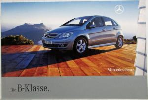 2008 Mercedes-Benz B-Class Sales Brochure - German Text