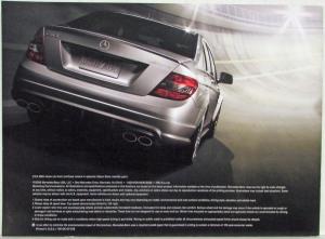 2008 Mercedes-Benz C63 AMG Sales Brochure