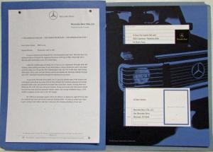 2002 Mercedes-Benz G-Class Sales Brochure - Cameroon-Timbuktu Rally - Greenwich