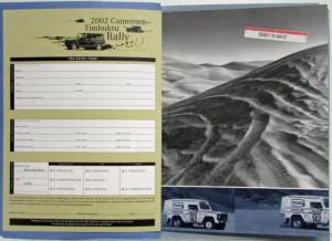 2002 Mercedes-Benz G-Class Sales Brochure - Cameroon-Timbuktu Rally - Greenwich