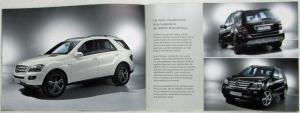 2007 Mercedes-Benz Edition 10 Exclusive M-Class Model Sales Brochure - German