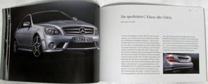 2008 Mercedes-Benz C-Class Small Prestige Sales Brochure - German Text