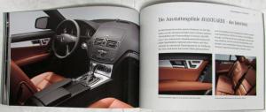 2008 Mercedes-Benz C-Class Small Prestige Sales Brochure - German Text