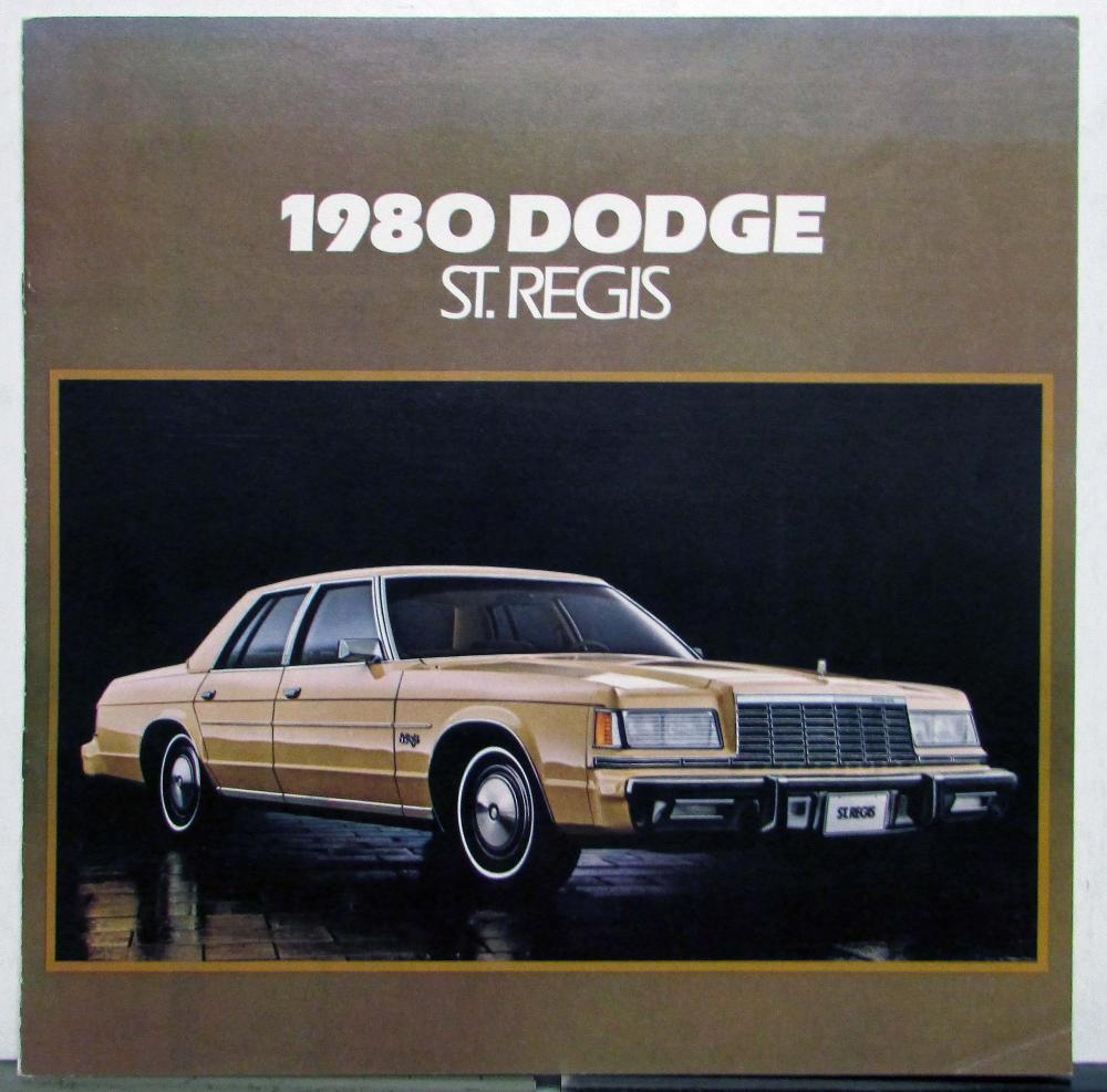 1980 Dodge St Regis A Sense Of Style Features Sales Brochure