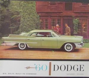 1960 Dodge NOS Color Sales Brochure 