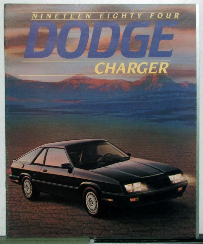 1984 Dodge Charger The Streets Come Alive Specifications Features Sales Brochure