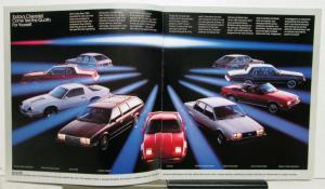 1984 Chevrolet Chevette Camaro Cavalier Caprice Features Sales Brochure