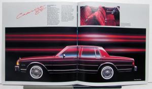 1984 Chevrolet Chevette Camaro Cavalier Caprice Features Sales Brochure