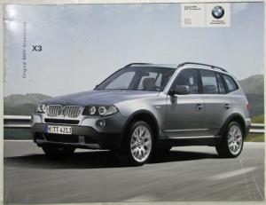 2007 BMW X3 Series Accessories Sales Brochure