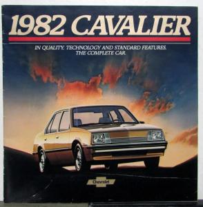 1982 Chevrolet Cavalier CL Hatchback Coupe Wagon Specifications Sales Brochure