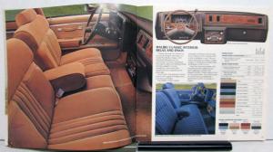 1982 Chevrolet Malibu Classic Interior Exterior Specifications Sales Brochure