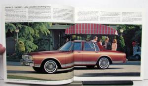 1982 Chevrolet Caprice Classic Impala Options Specifications Sales Brochure