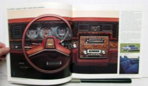 1982 Chevrolet Caprice Classic Impala Options Specifications Sales Brochure
