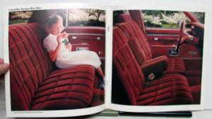 1982 Chevrolet Caprice Classic Impala Options Specifications Sales Brochure