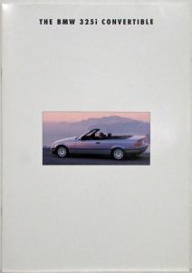 1993 BMW 325i Convertible Sales Brochure