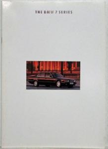 1993 BMW 7 Series Sales Brochure - Right-Hand Drive