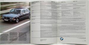 1981 BMW 7-Series Sales Brochure - 728i 732i 735i 745i - Dutch Text