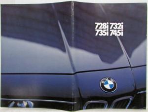 1981 BMW 7-Series Sales Brochure - 728i 732i 735i 745i - Dutch Text