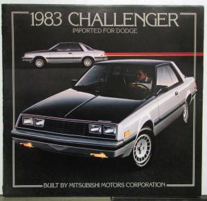 1983 Dodge Challenger Technica Imported Mitsubishi Motors Options Specs Brochure