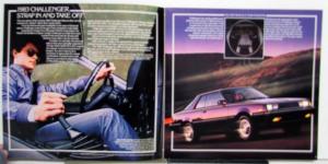 1983 Dodge Challenger Technica Imported Mitsubishi Motors Options Specs Brochure