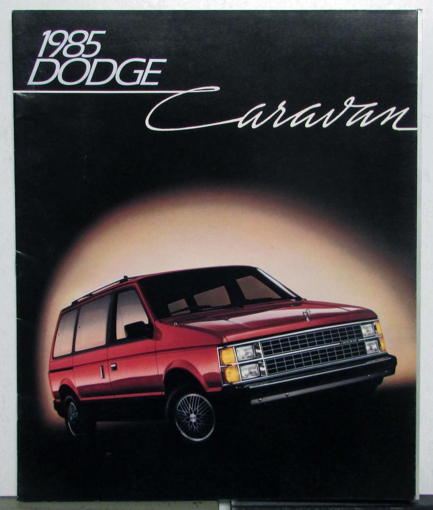 1985 Dodge Caravan Two Tone Colors Options Features Sales Brochure