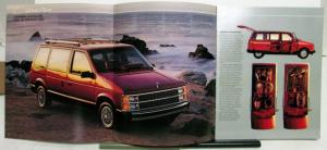1985 Dodge Caravan Two Tone Colors Options Features Sales Brochure