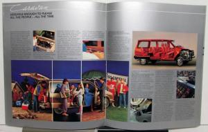 1985 Dodge Caravan Two Tone Colors Options Features Sales Brochure