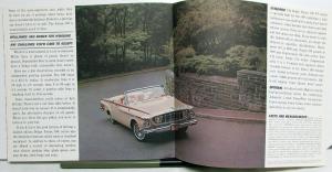 1962 Dodge Polara 500 Color Sales Brochure Original