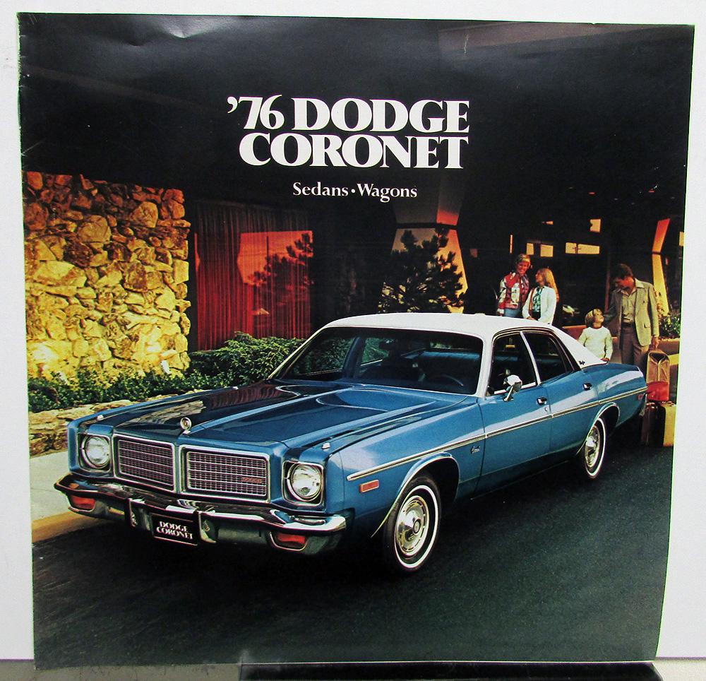 1976 Dodge Coronet Sedans Wagons Brougham Crestwood Features Sales Brochure