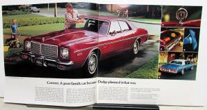 1976 Dodge Coronet Sedans Wagons Brougham Crestwood Features Sales Brochure