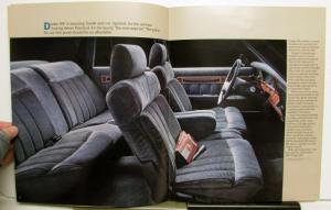 1987 Dodge 600 Series SE Interior Exterior Options Sales Brochure