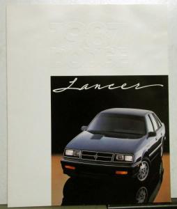 1987 Dodge Lancer Touring Sedan LE Options Interior Exterior Sales Brochure